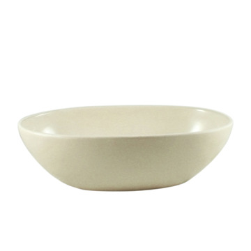 Handmade Oval Serving Bowl White
