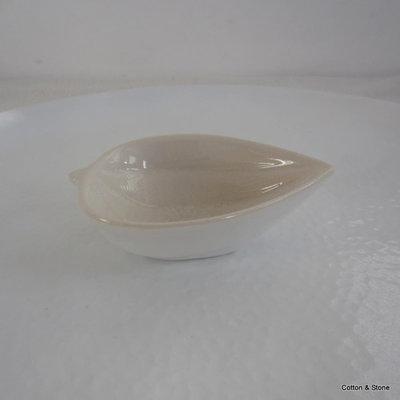 Bowl &#39;Leaf&#39; Creme (S)