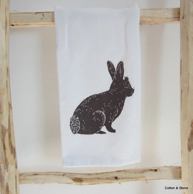 Tea Towel &#39;Rabbit&#39;