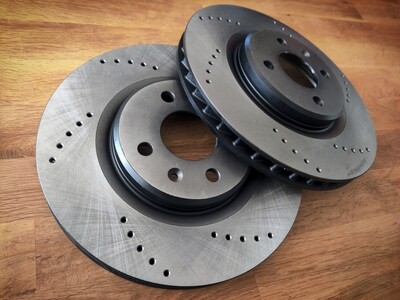 Lotus S2/S3 Vented and Cross Drilled Brake Discs Lotus S2/S3 Vented and Cross Drilled Brake Discs