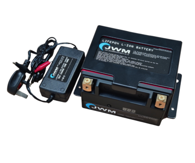 LiFePO4 Battery Bundles (with Cages and Charger)