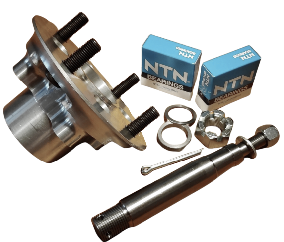 (SINGLE FORD PCD) Caterham Forged Aluminium Hub and Stub Axle Upgrade