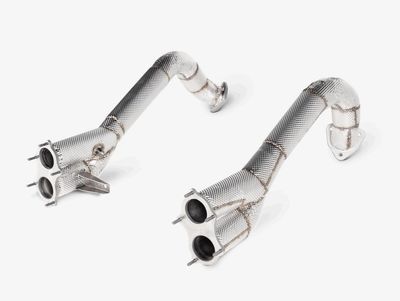 Porsche 718 Cayman GT4 / GTS 4.0 / Boxster GTS 4.0 | 2020 | Akrapovic | Link Pipe Set (Titanium) Porsche 718 Cayman GT4 / GTS 4.0 / Boxster GTS 4.0 | 2020 | Akrapovic | Link Pipe Set (Titanium)