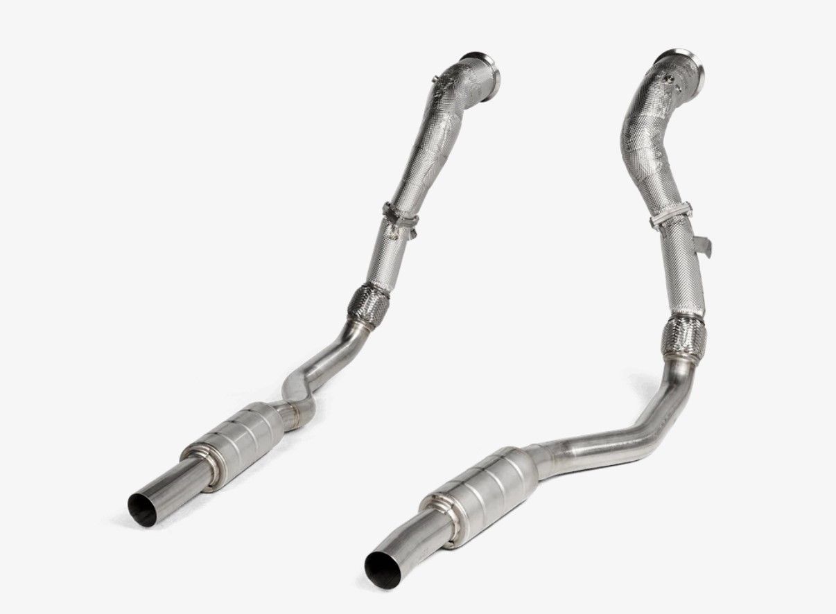 Audi RS6 / RS7 / Performance (C8) | Akrapovic | Downpipe / Link Pipe Set (200 CPSI Catalytic Converters)