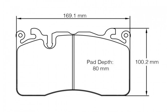 McLaren Pagid RSC1 Pad Upgrade - OEM Carbon Brakes, Front Axle