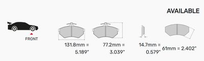 Ferodo DS Performance - Aston Martin DB9 / V8 Vantage (non-S) Front Axle
