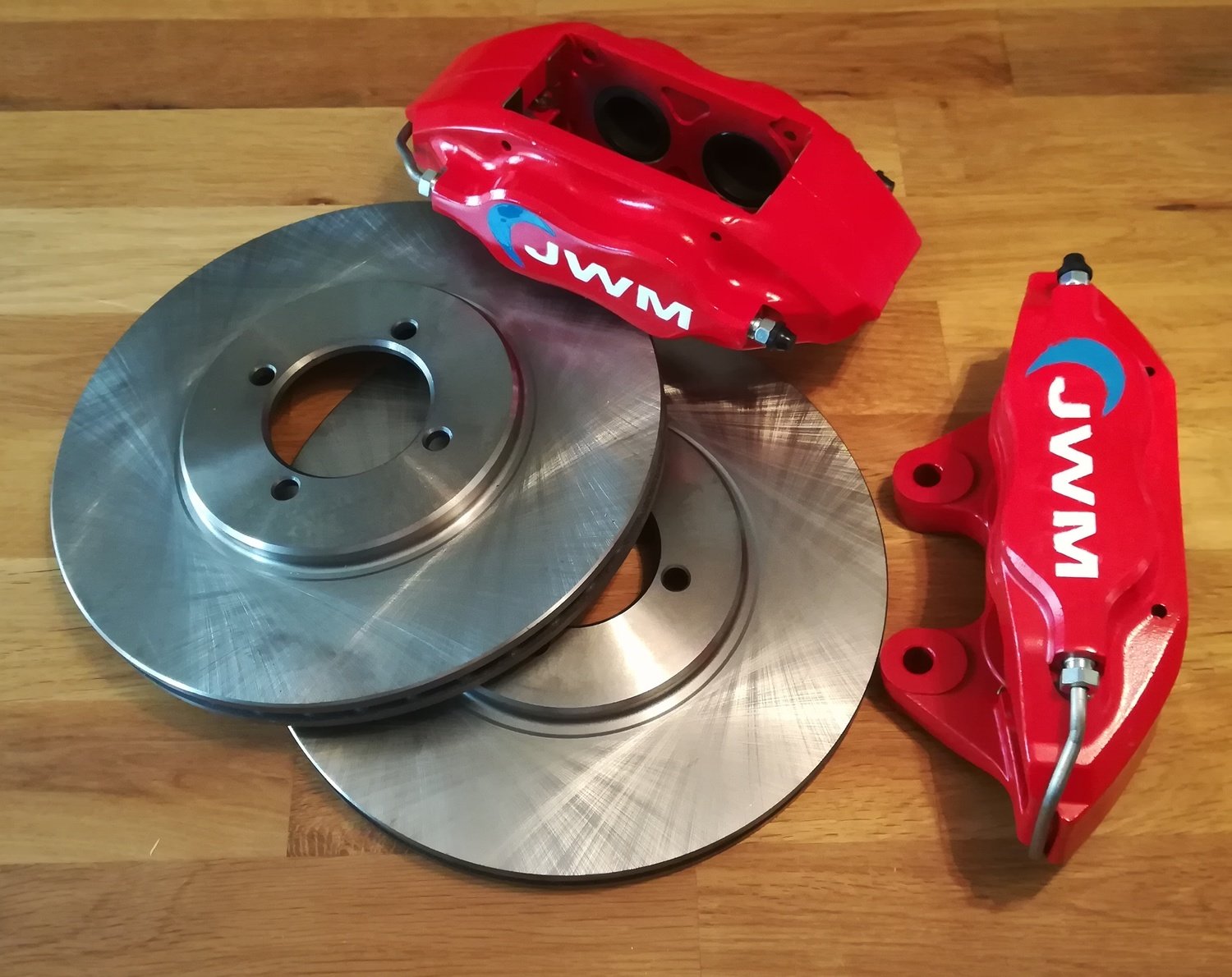 4 Pot "Big Brakes" Calipers with Vented Discs