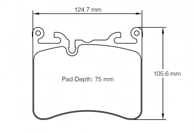 McLaren Pagid RSC1 Pad Upgrade - OEM Carbon Brakes, Rear Axle