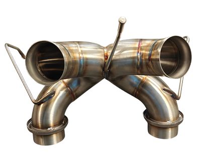 McLaren 600LT Exhaust Rear Section (Stainless Steel)