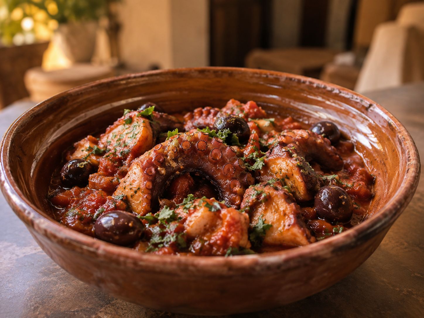 Polpo alla Luciana