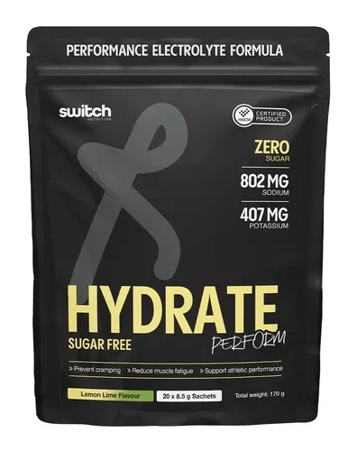 Switch Hydrate Perform - 20 sachets, Flavour: Lemon Lime