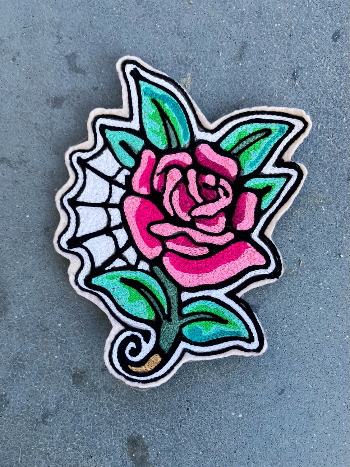 Rose &amp; spiderweb