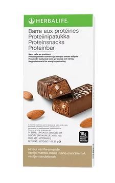 Almond and vanilla protein bars, 14 per pack