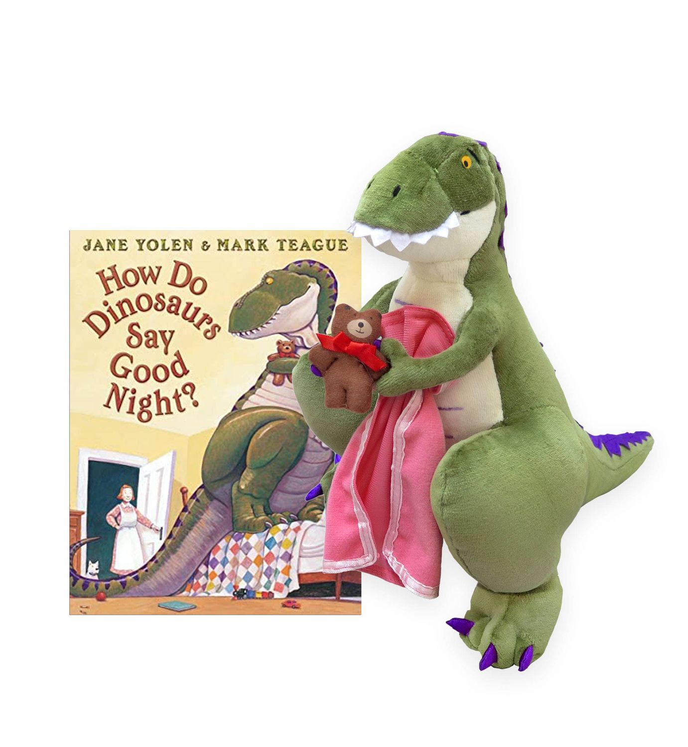 How Do Dinos Say Good Night? 14" &amp; Board Book Set