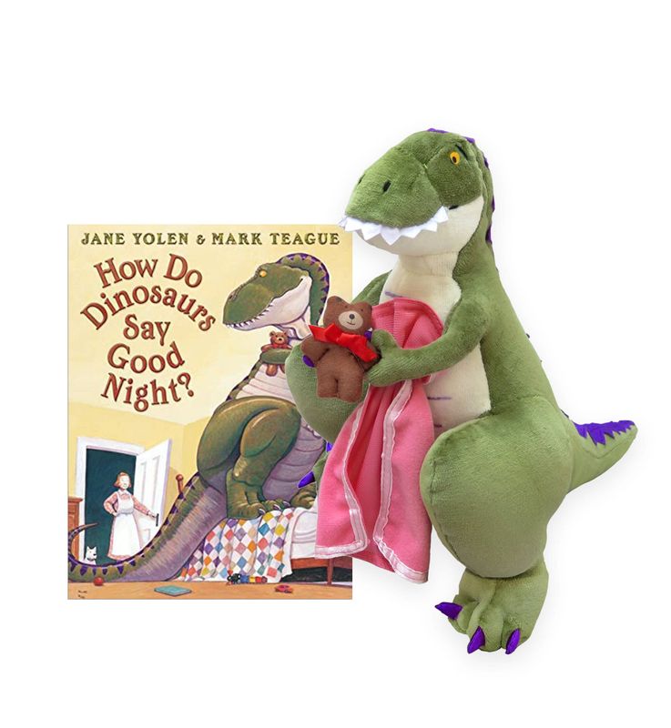 How Do Dinos Say Good Night? 14" &amp; Board Book Set