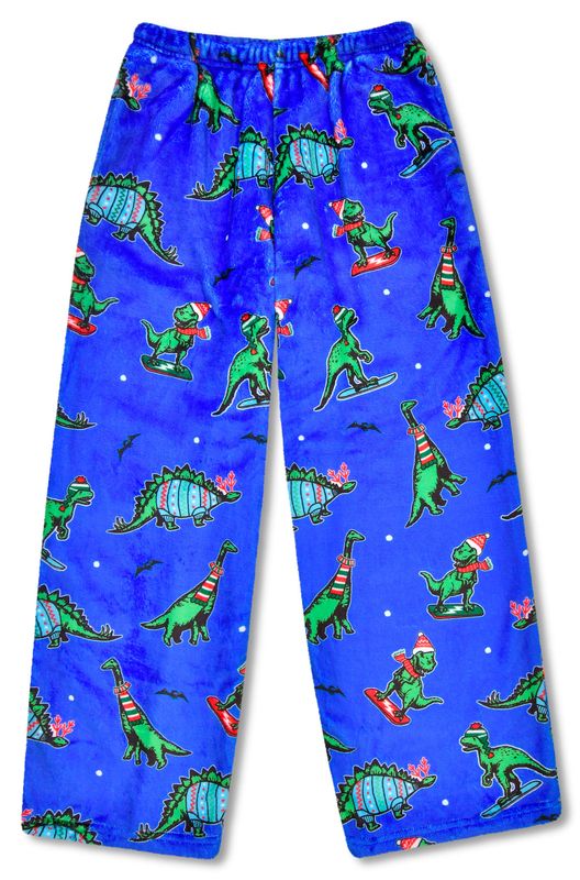 Holiday Dino Plush Pants