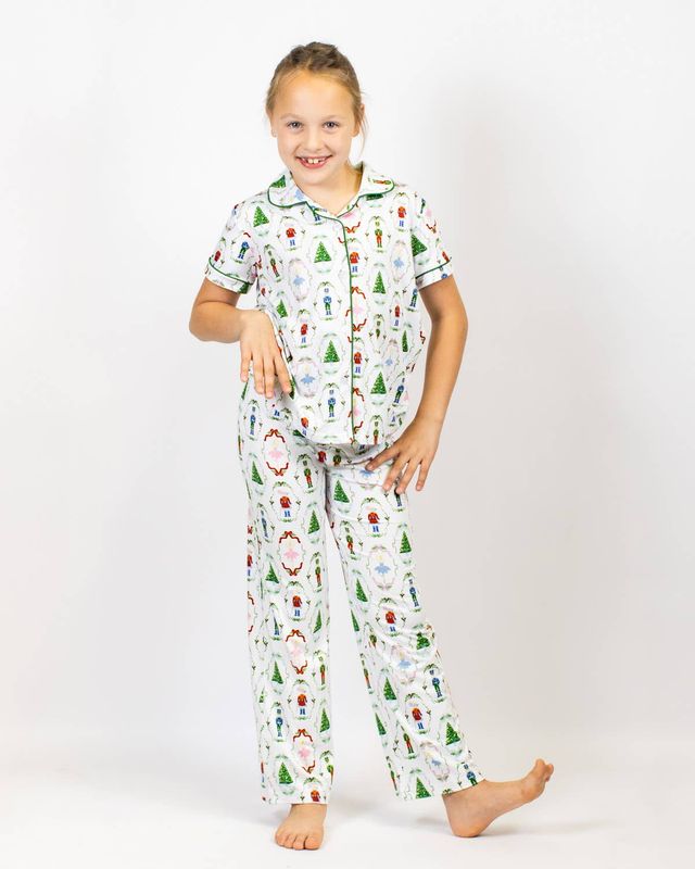 Girl's Nutcracker Waltz Sleep Pants Set White/Multi Set of 3 -Asst.