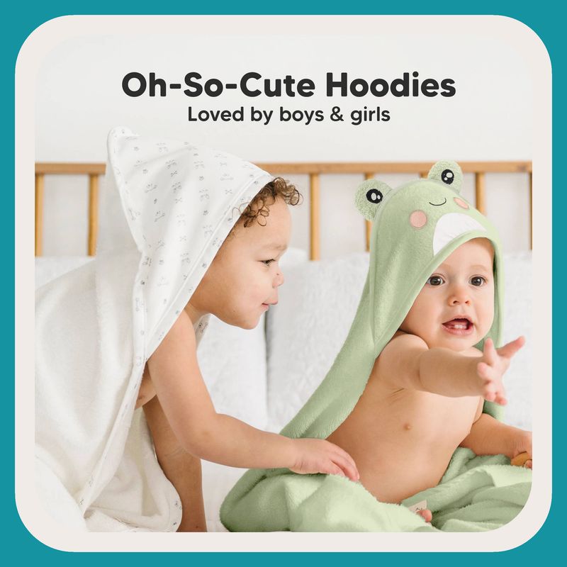 KeaBabies Cuddle Baby Hooded Towel