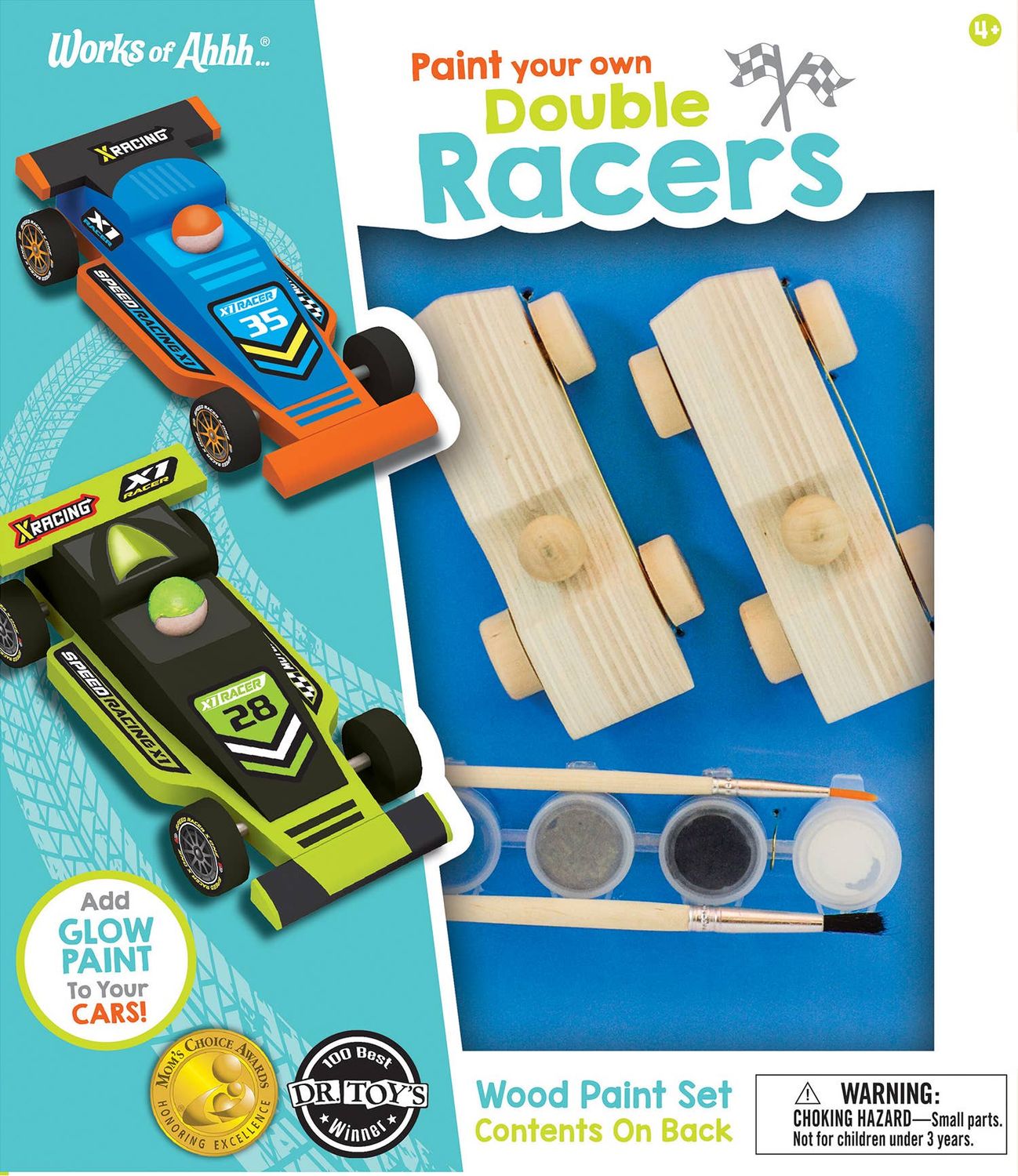 Double Racers Wood Paint Set