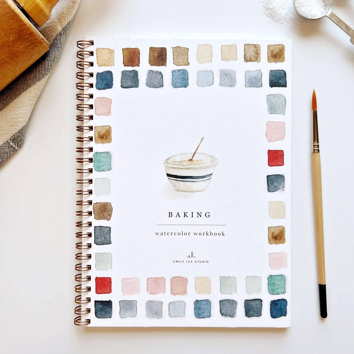 Watercolor Workbook, Theme: Baking