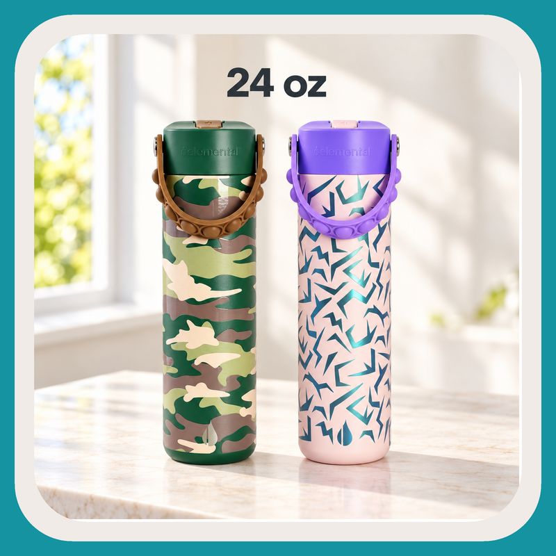 Leakproof Fidget Handle Water Bottle 24oz