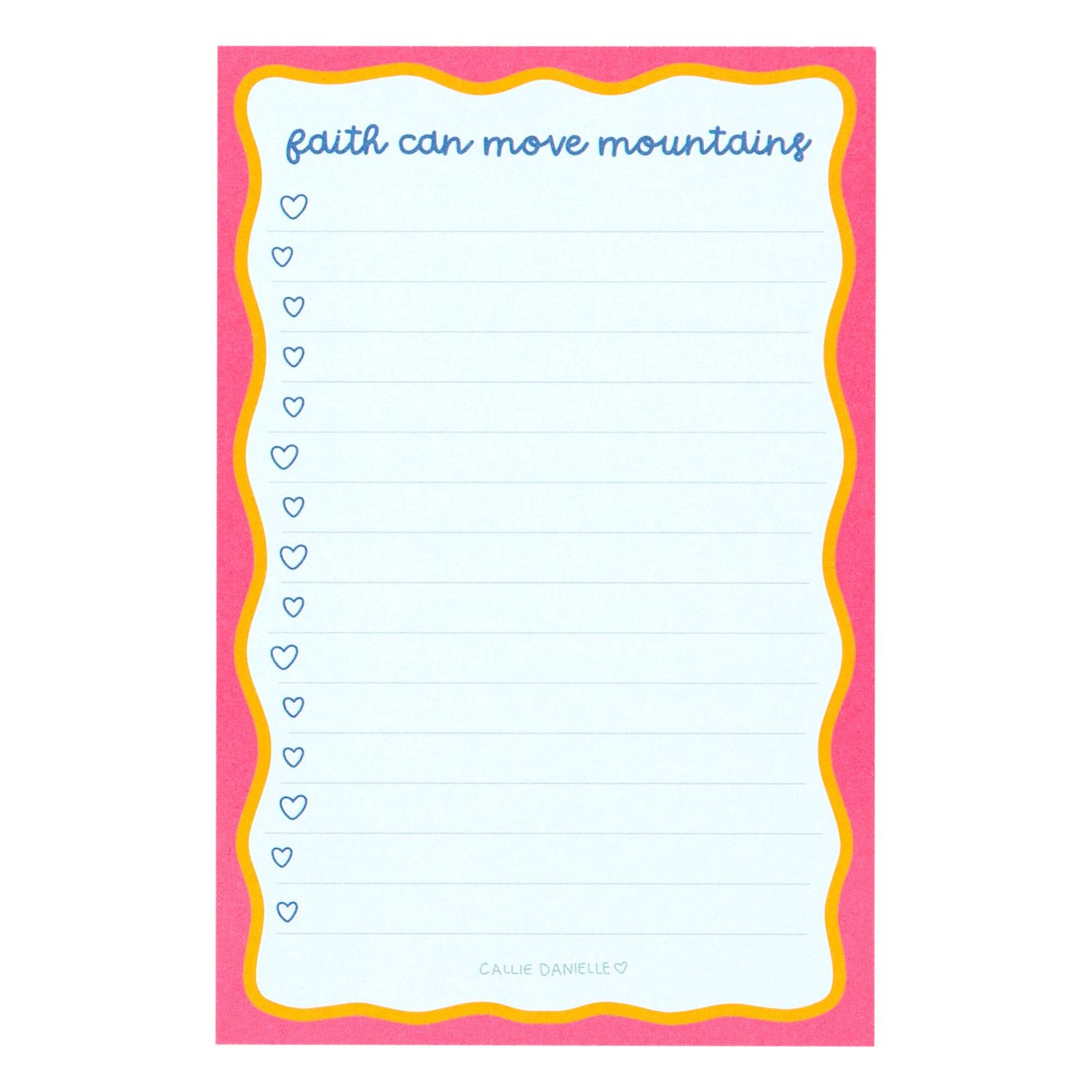 Faith Can Move Mountains 4x6 Notepad
