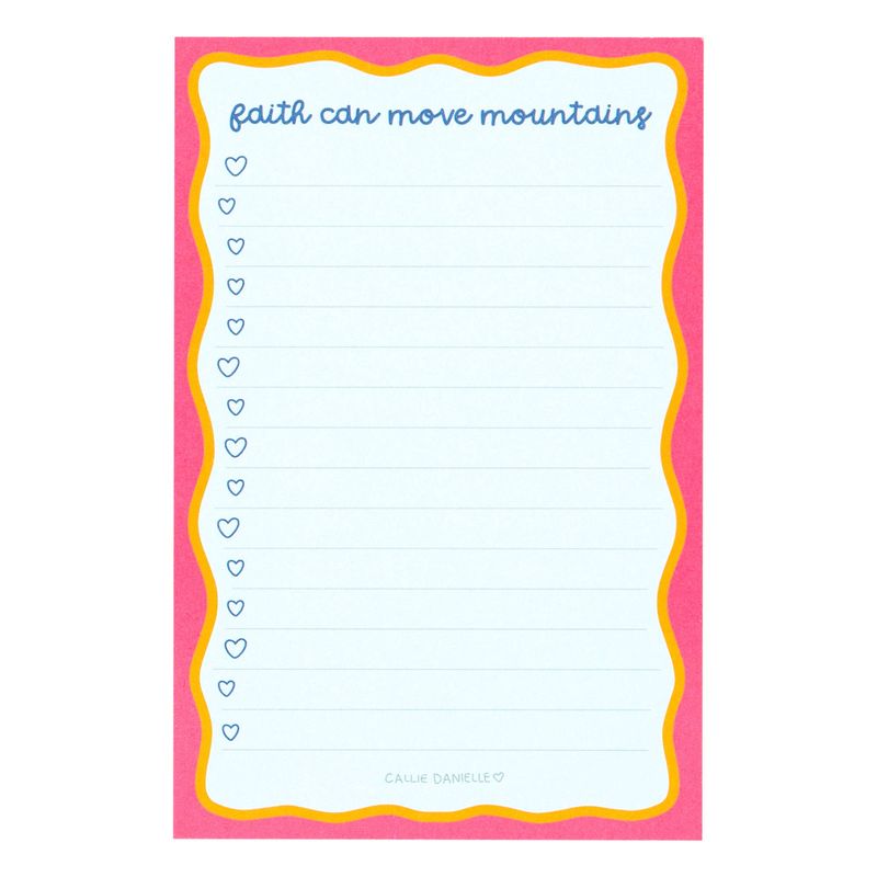 Faith Can Move Mountains 4x6 Notepad