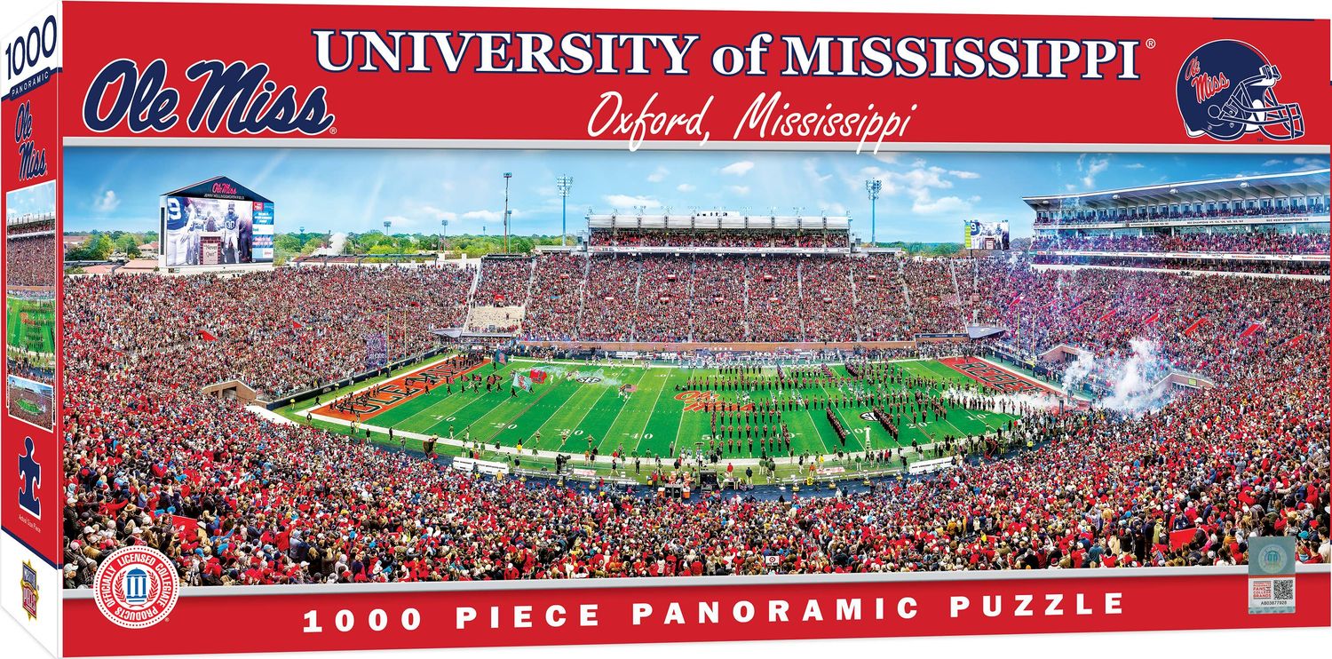 Ole Miss Rebels - 1000 Piece Panoramic Puzzle