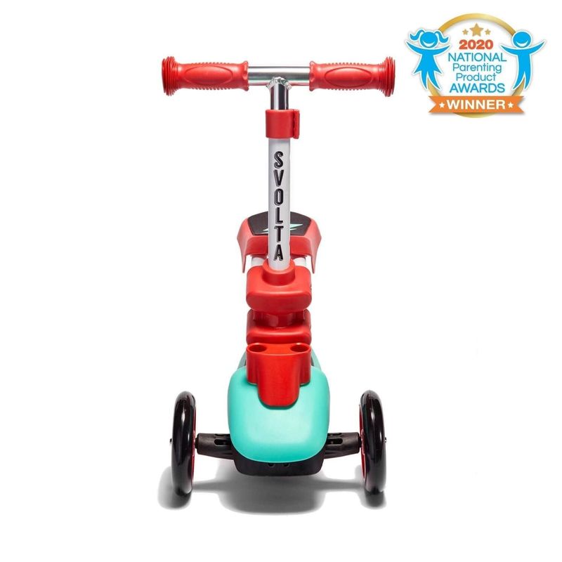 SVOLTA Ace 2-in-1 Sit and Stand Convertible Scooter - Red