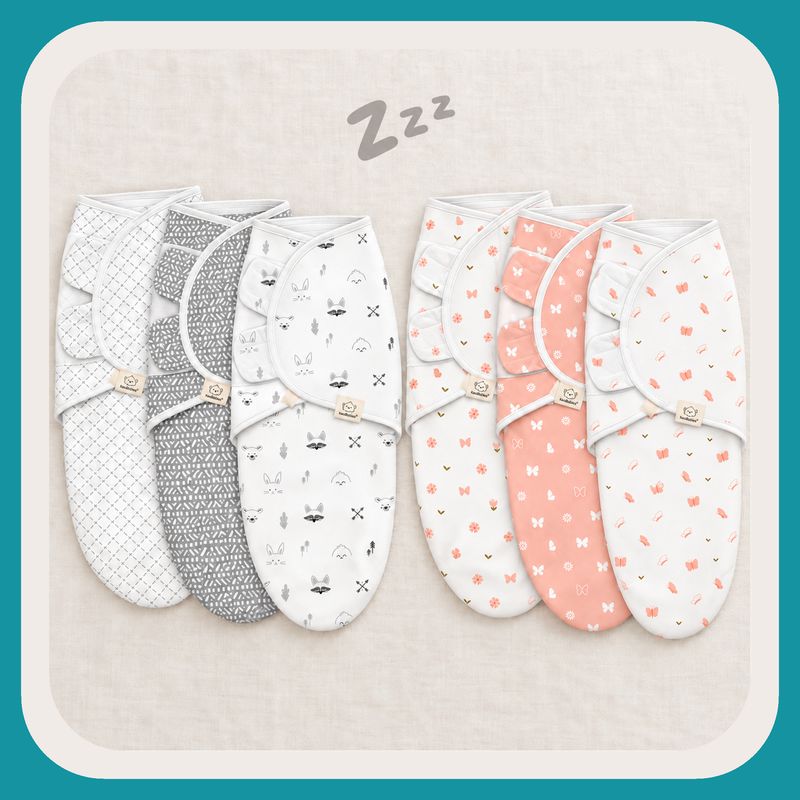 Soothe Baby Swaddles,Sleep Sack for Newborns,3pk