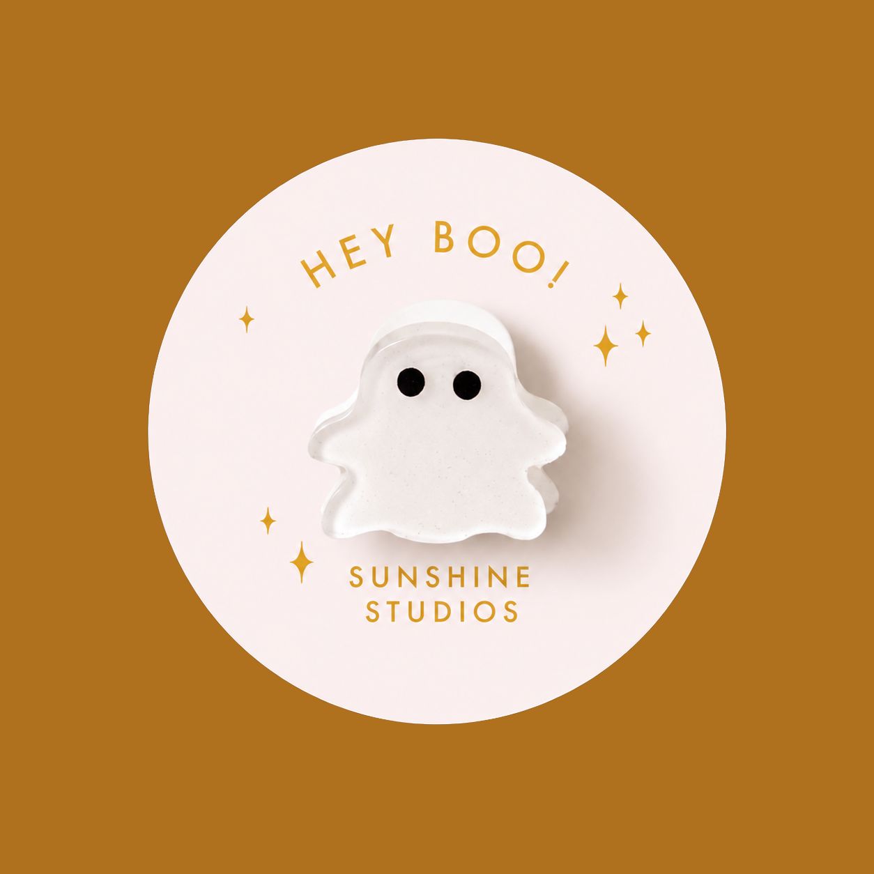 Hey Boo! Ghost Mini Hair Clip | Halloween