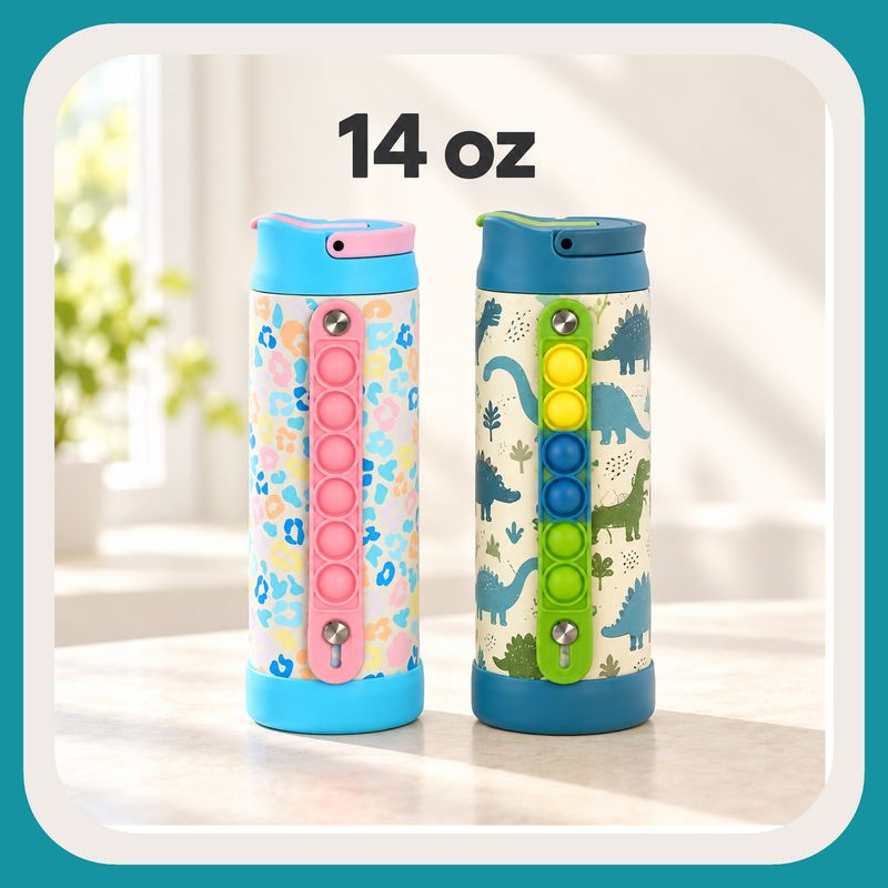 Fidget Strap Kids Stainless Bottle 14oz
