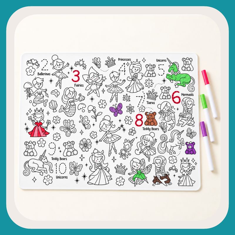 Reusable Color-In Activity Mat