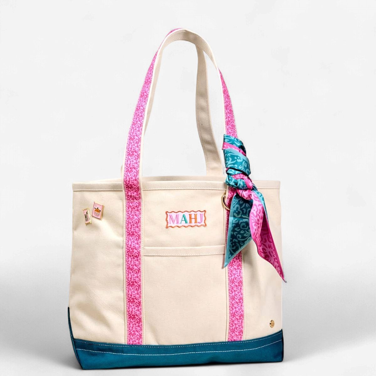 The Darling Canvas Tote Bag–It's Mahj Time