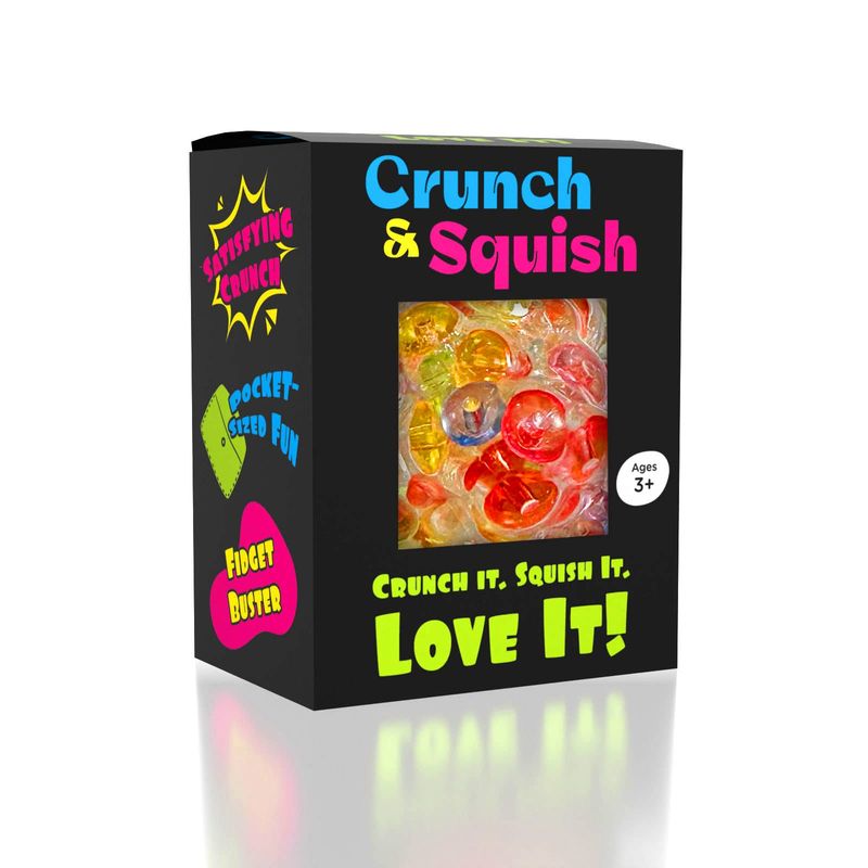Crunch &amp; Squish Crunchy Squishy Stress Ball Fidget Toy (Color Ships Assorted)