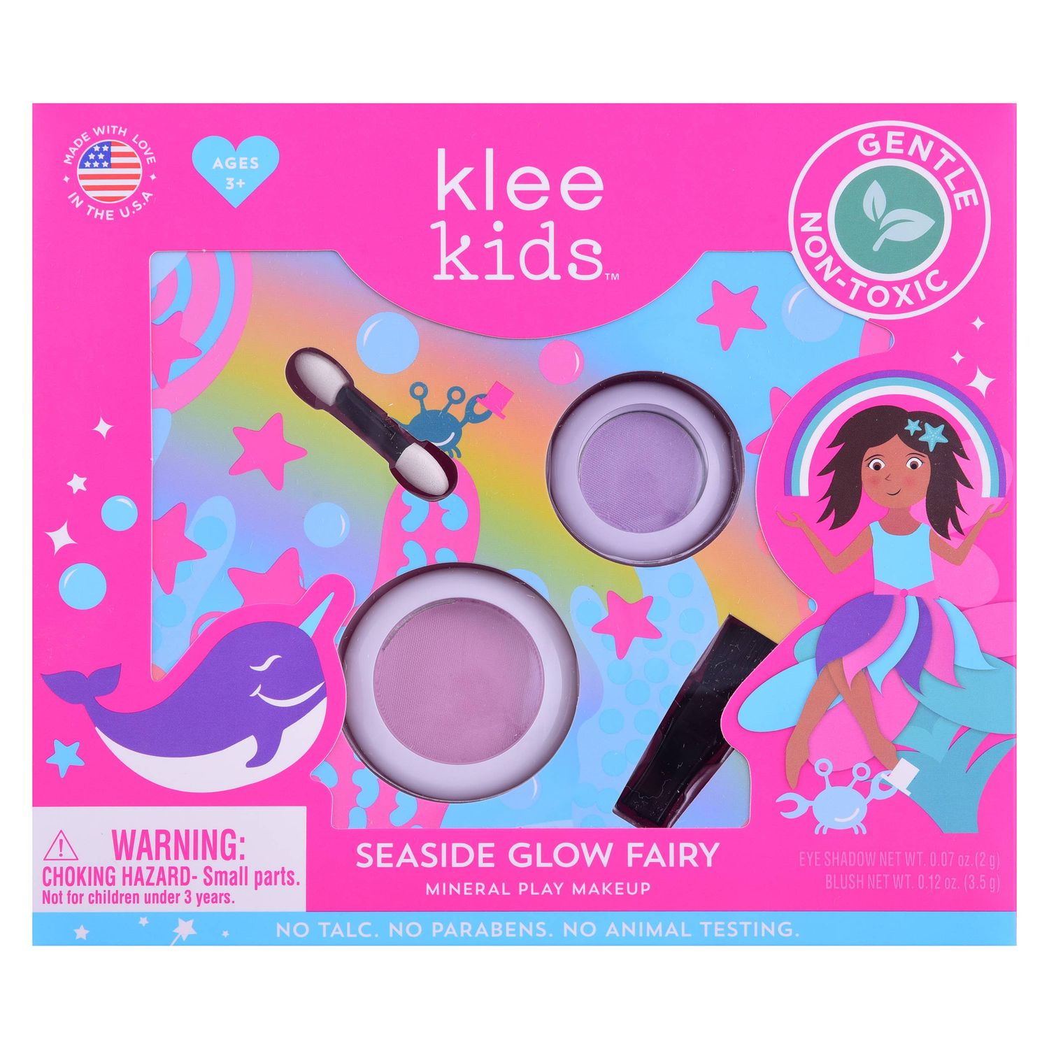 Twinkle Magic Fairy - Klee Kids Play Makeup 2-PC Kit, Style: Seaside Glow Fairy