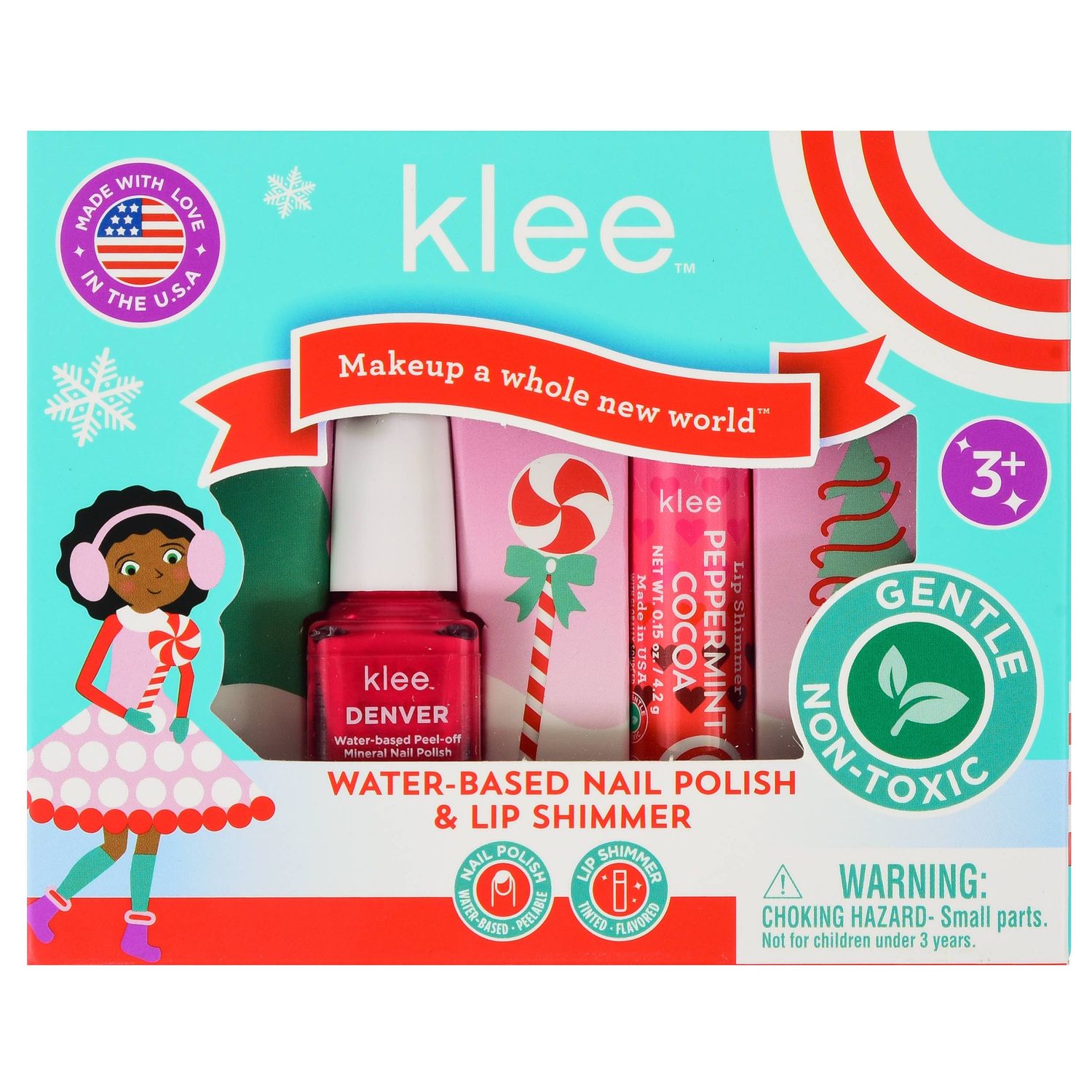 NEW! Angels' Grace - Water-Based Nail Polish Lip Shimmer Set, Color: Angels' Grace