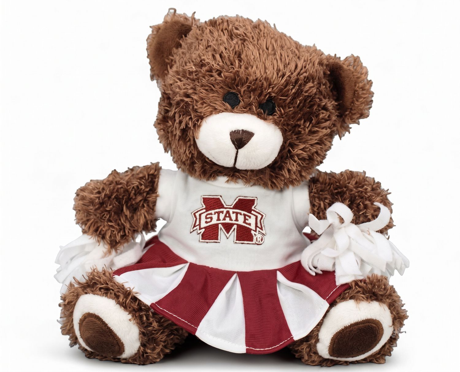 MISSISSIPPI STATE BULLDOGS PLUSH BEAR CHEERLEADER W DRESS