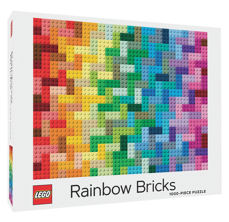 1000 Piece Puzzle- LEGO Rainbow Bricks