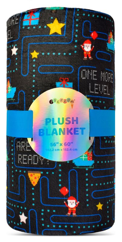 GAME ON SANTA! PLUSH BLANKET