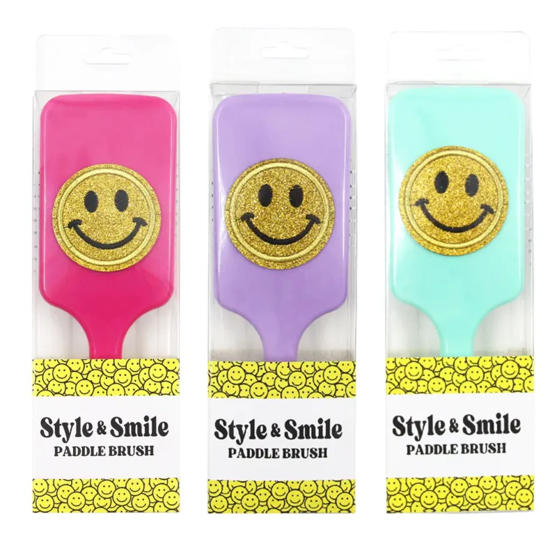 Varsity Smiley Paddle Brushes