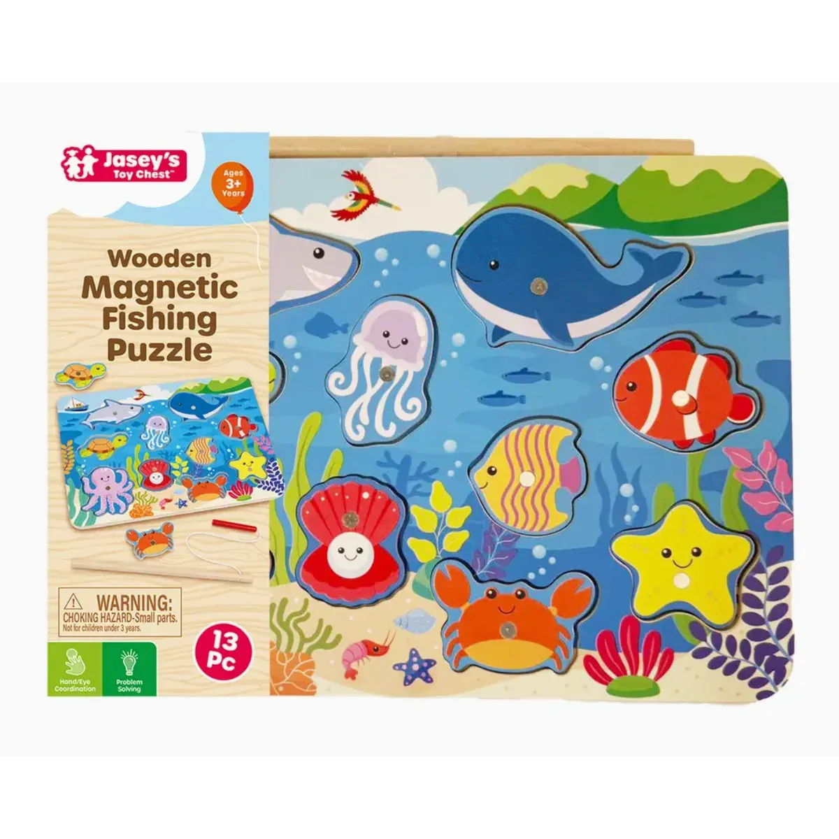Wooden Magnetic Fishing Puzzle