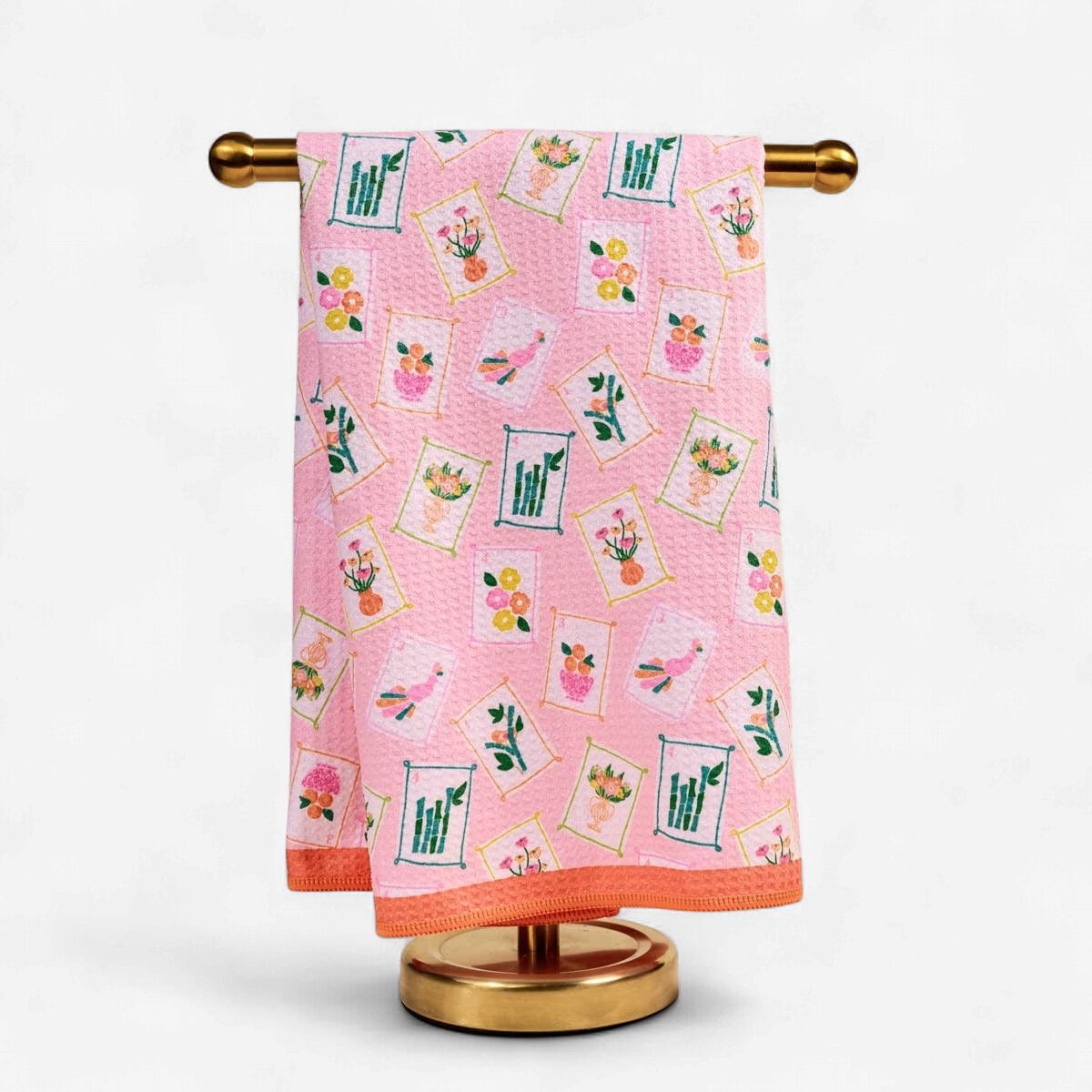 Waffle Tea Towel–It's Mahj Time