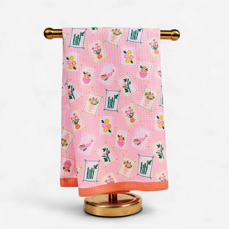 Waffle Tea Towel–It's Mahj Time