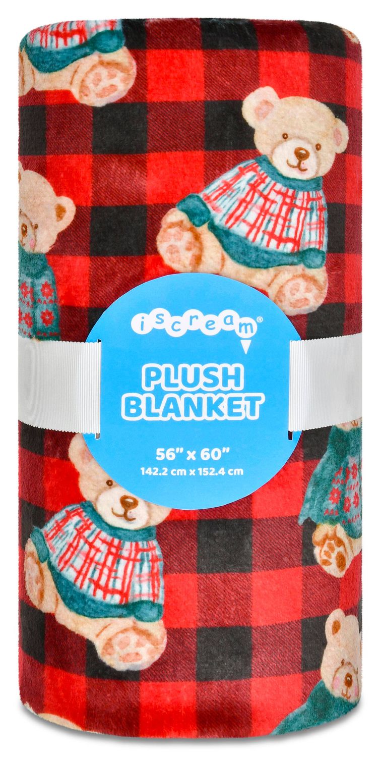 Beary Merry Plush Blanket