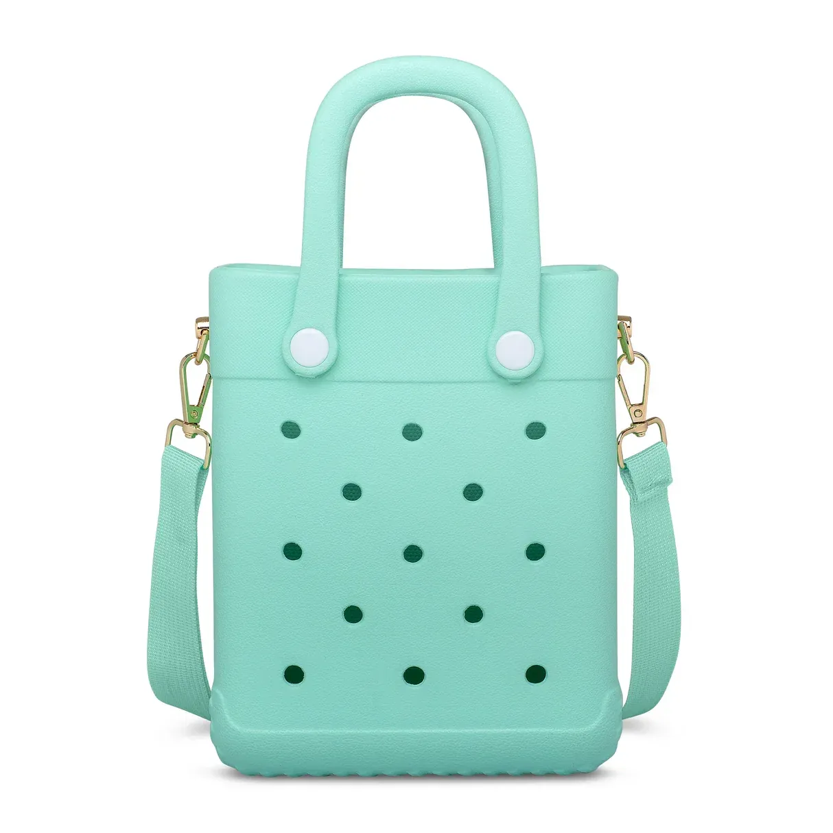 Mint Green Charm Tote Bag