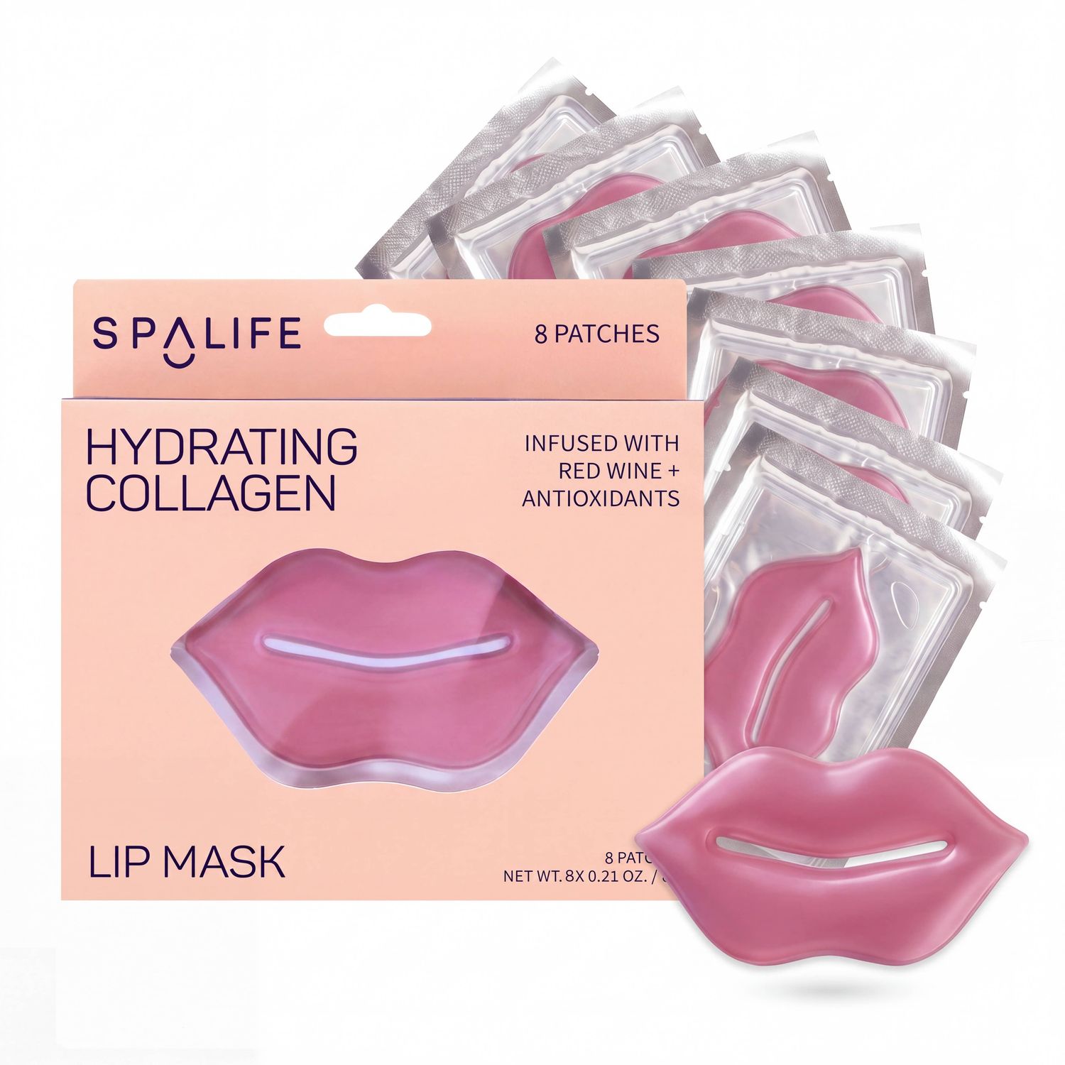 Hydrating Collagen &amp; Red Wine Hydrogel Lip Masks