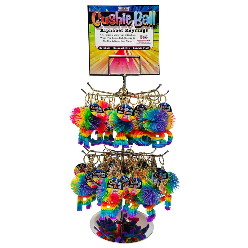 CUSHIE BALL ALPHABET KEYRING