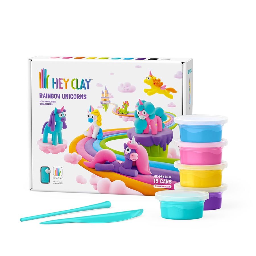 Hey Clay Rainbow Unicorns - NEW