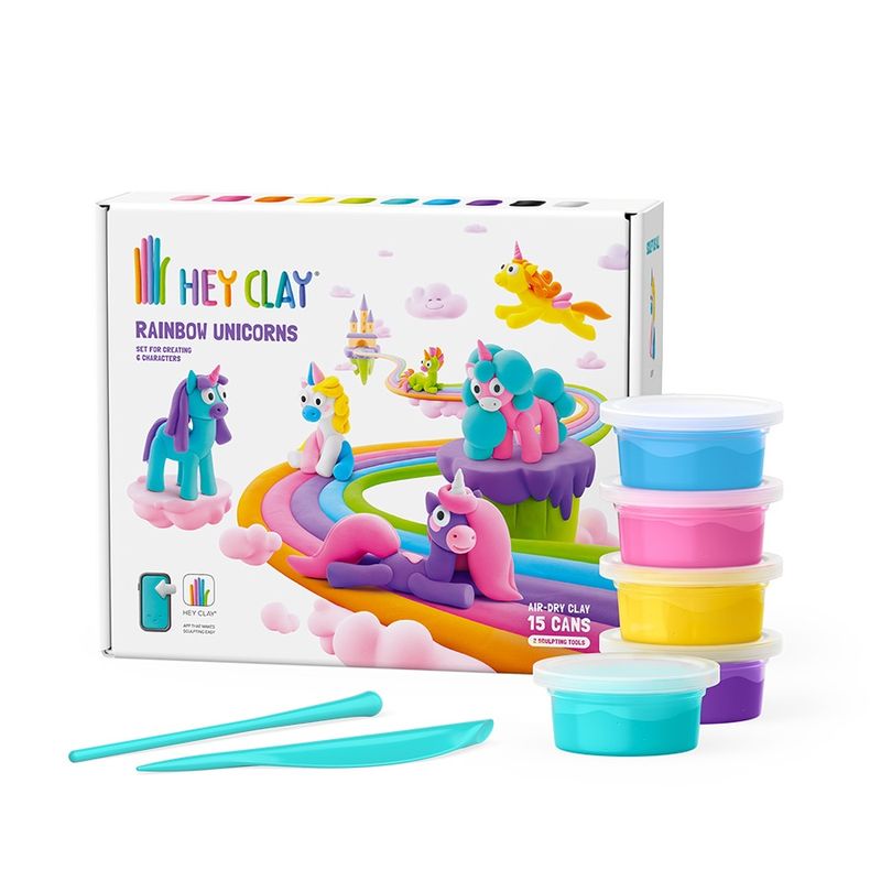 Hey Clay Rainbow Unicorns - NEW